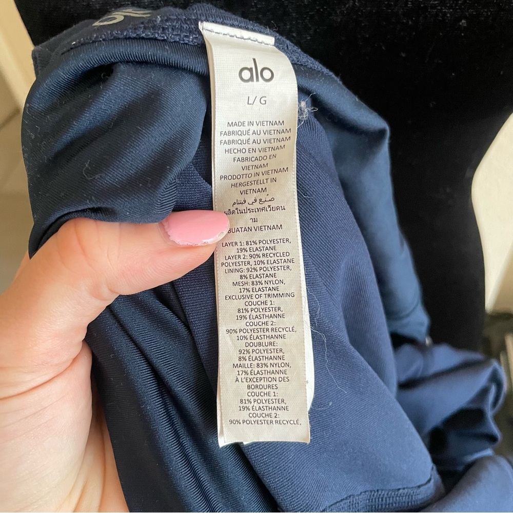 ALO Yoga Airbrush Navy Blue Dress - Picture 7 of 7